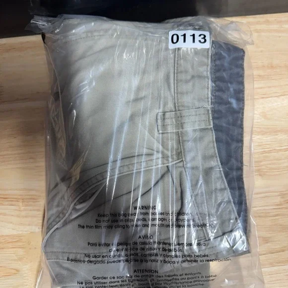 Wrangler WRG Jeans Co Mens Cargo Pants Khaki Tan 36x30 Utility Workwear Pockets - Picture 8 of 8